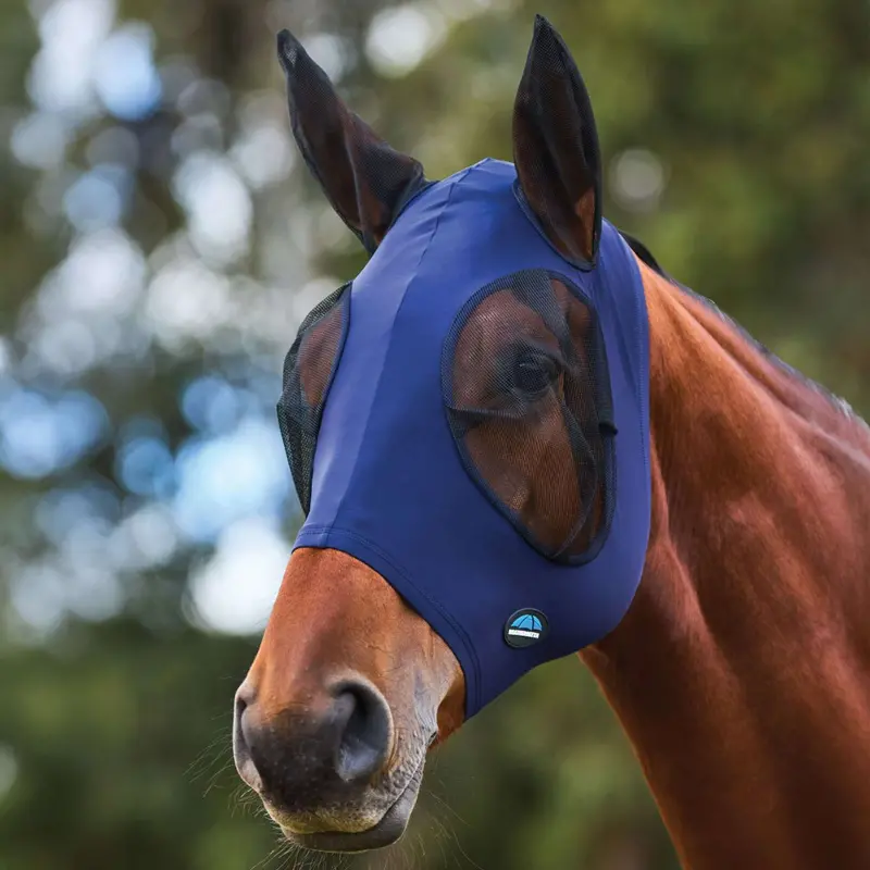 Weatherbeeta Stretch Fly Mask With Ears – Navy/Black 1