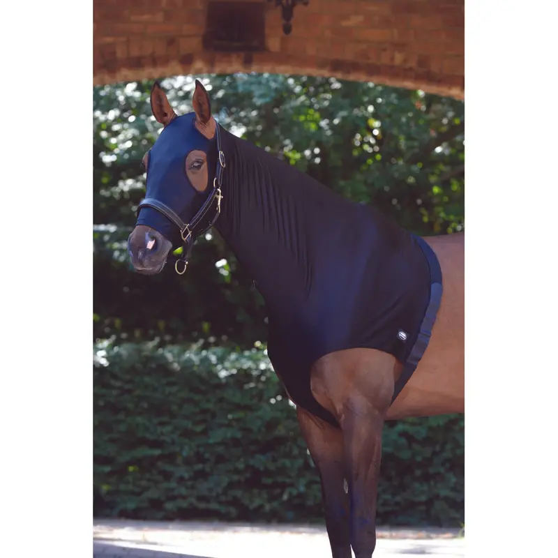 Weatherbeeta Zippered Stretch Neck Cover For Horses, Black 1