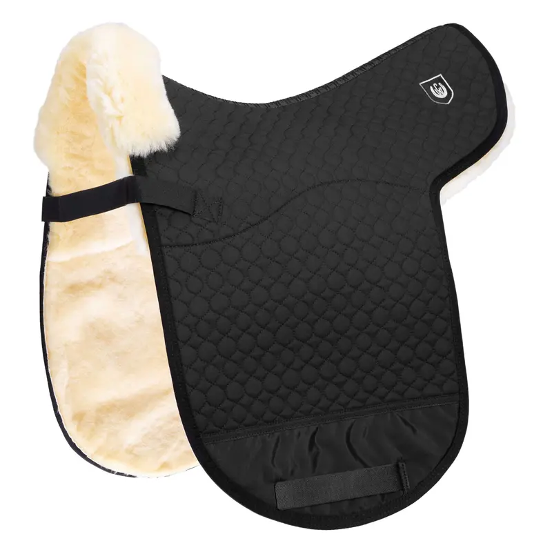 Werner Christ Dressage Saddle Pad – Black/Natural 1