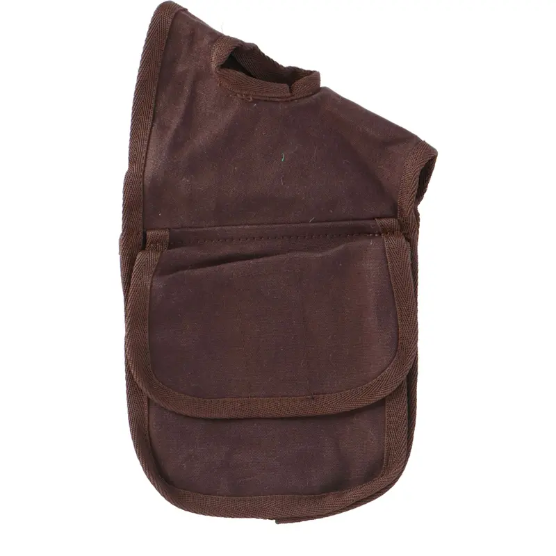 Westride Western Saddle Bags With Horn Button Attachment – Brown 1