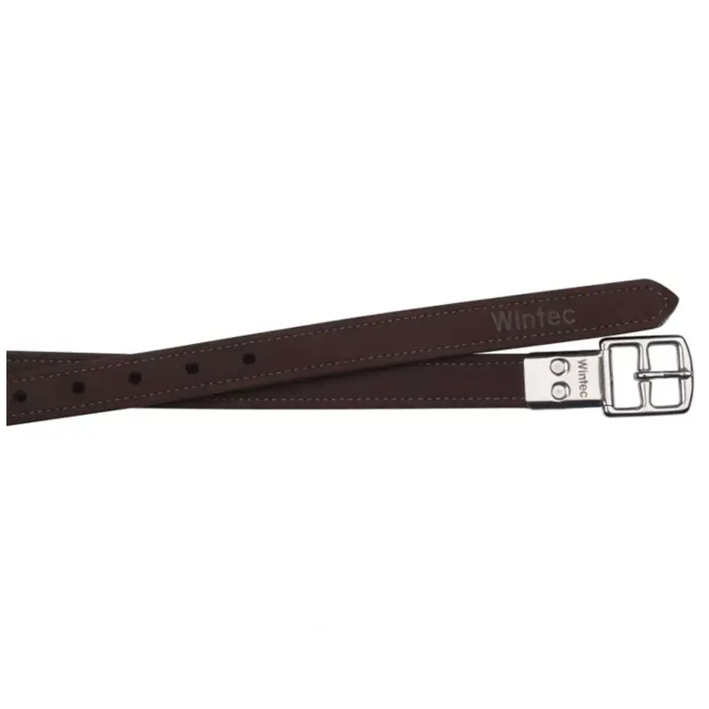 Wintec Pro Stirrup Leathers – Dark Brown 1