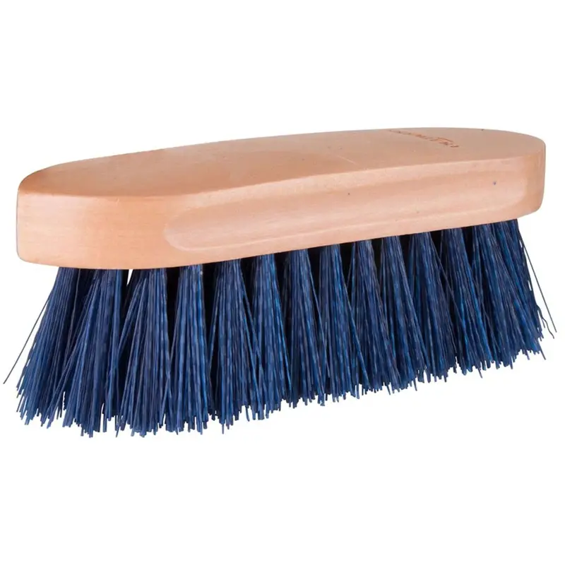 Wooden-Back Dandy Brush In Blue 1