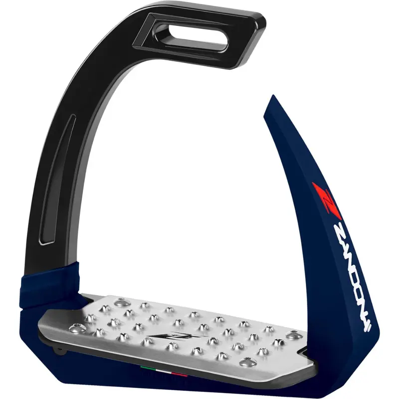 Zandona Omnia Safety Stirrups – Black/Blue 1
