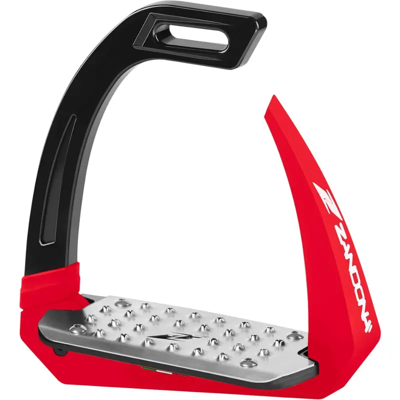 Zandona Omnia Safety Stirrups – Black & Red 1