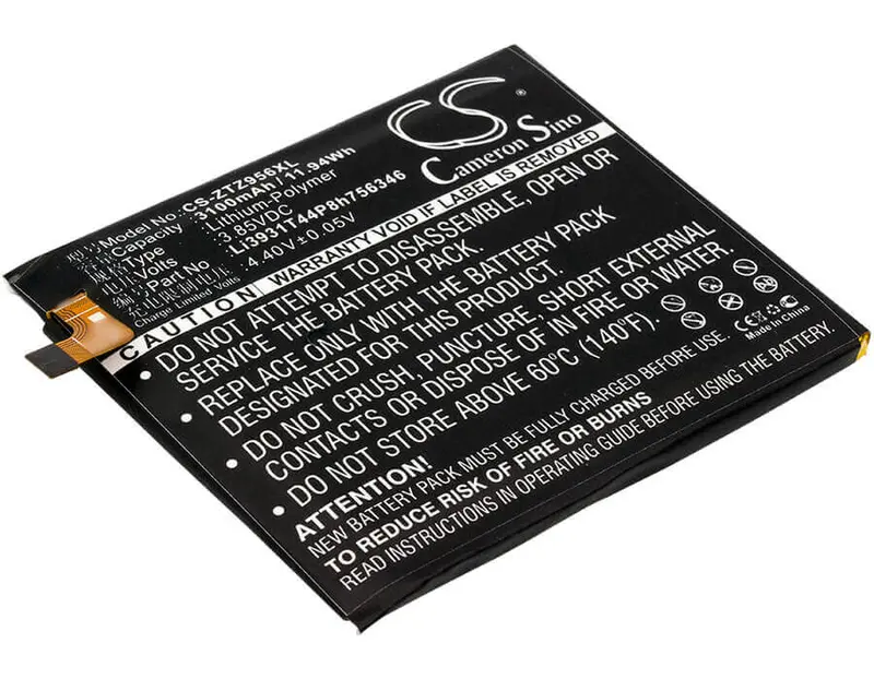 Zte Blade Spark & Z971 Smartphone Battery – 3.85V Li-Polymer, 3100Mah, 11.94Wh (Model Li3931T44P8H756346) 1