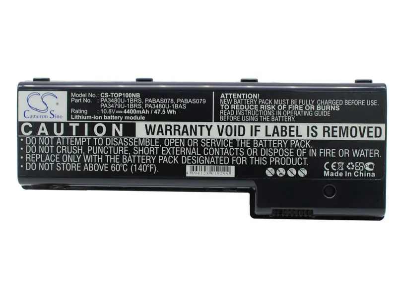 10.8V 4400Mah Lithium-Ion Replacement For Toshiba Satellite P100 & P105 Series Laptops 1