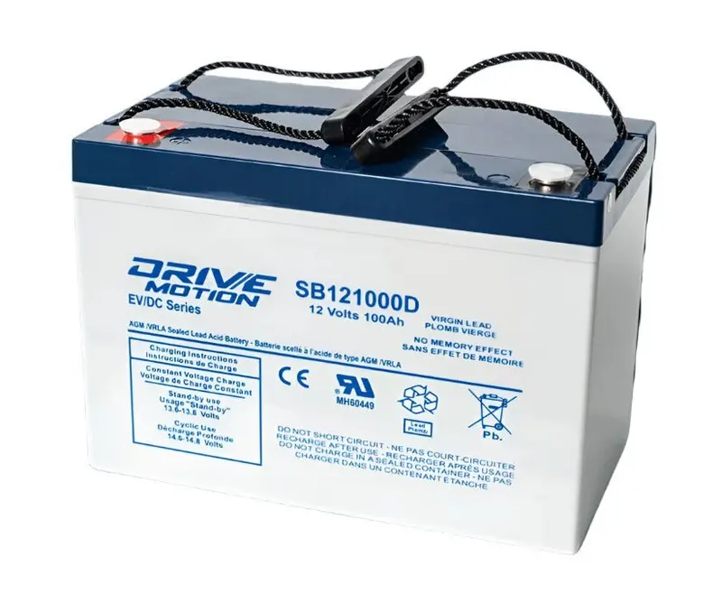 12V 100Ah Sealed Lead-Acid Battery For Koyosonic Np90-12A – M8 Insert Terminals 1