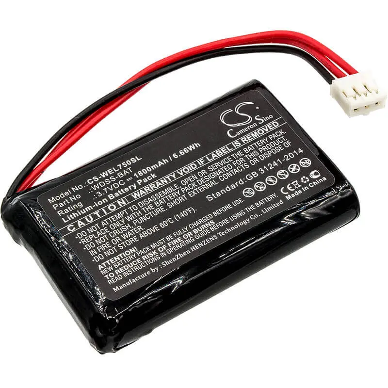 3.7V 1800Mah Li-Ion Battery For Vernier Wireless Dynamics Sensor System (Wds-Bat) 1