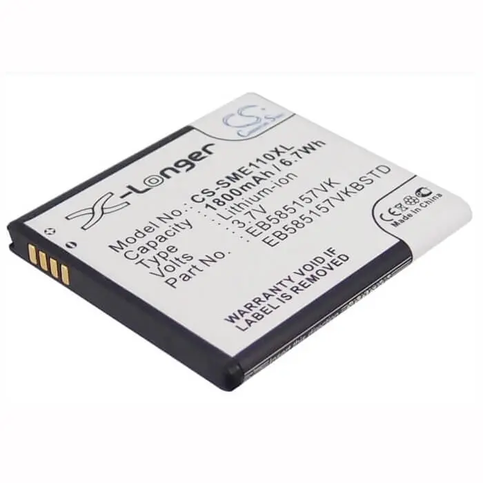 3.7V 1800Mah Li-Ion Galaxy S Ii Hd Lte Battery – Samsung Eb585157Vk, Celox Compatible, 6.66Wh 1