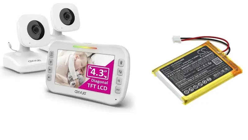 3.7V 2700Mah Li-Polymer Baby Monitor Battery – Compatible With Axvue And Generic Babyphones 1