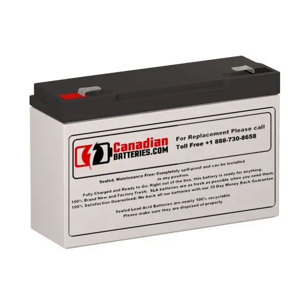 6V 12Ah Replacement Battery For Elpower Ep675C – F1 Terminal Design 1