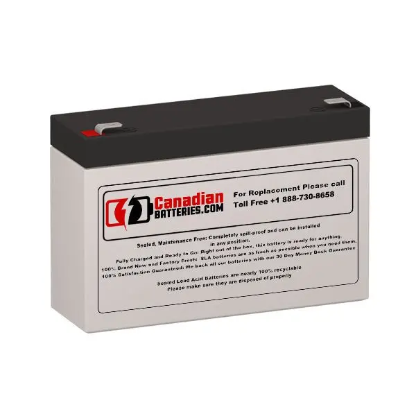6V 7Ah Replacement Battery For Sure-Way 1005 Security Systems (F1 Terminal) 1