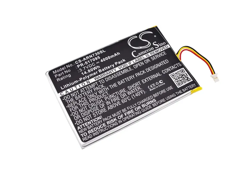 Archos Arnova 7C & 7C G2 Tablet Battery – 3.7V, 4000Mah (14.8Wh) 1