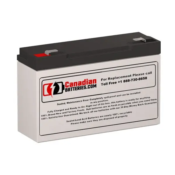 Batterymart Sla-6V12-F1 Replacement – 6V 12Ah Sealed Lead-Acid With F1 Terminals 1