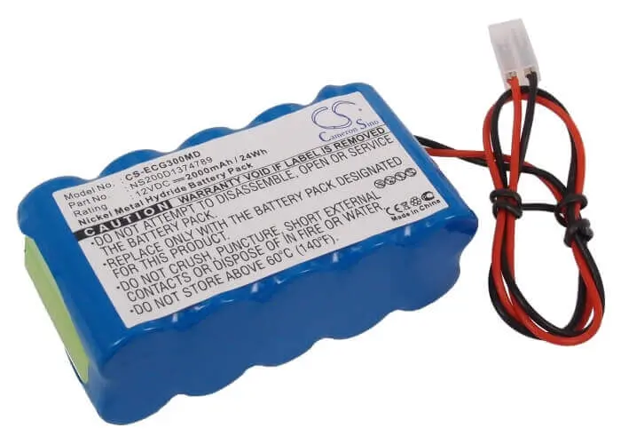 Cardipia Biocare Ecg Monitor Battery – 12V Ni-Mh, 2000Mah, 24Wh (Ns200D1374789, Ecg-100/101) 1
