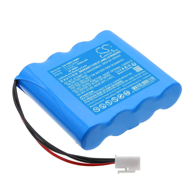 Contec Medical Device Battery – 7.4V Li-Ion, 5200Mah, Fits Hms7500 & Model 2.3.02.00200 (38.48Wh) 1
