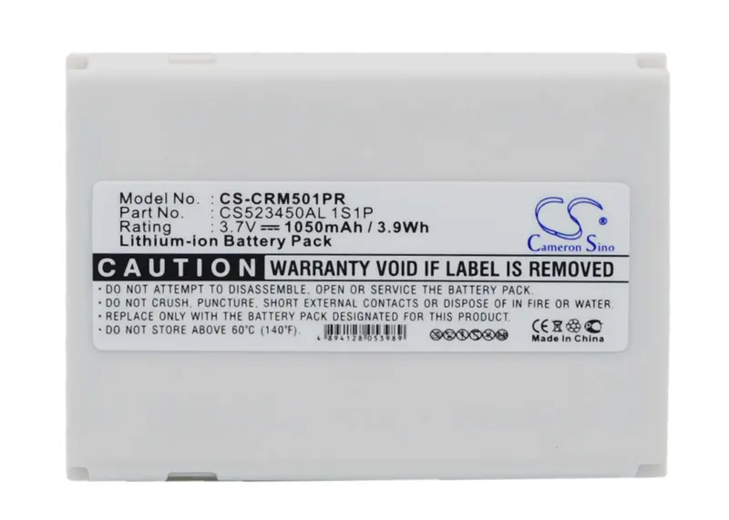 Criticalresponse Pager Battery – 3.7V 1050Mah Li-Ion For Cs523450Al, Reh-1501, M1501 (1S1P) 1