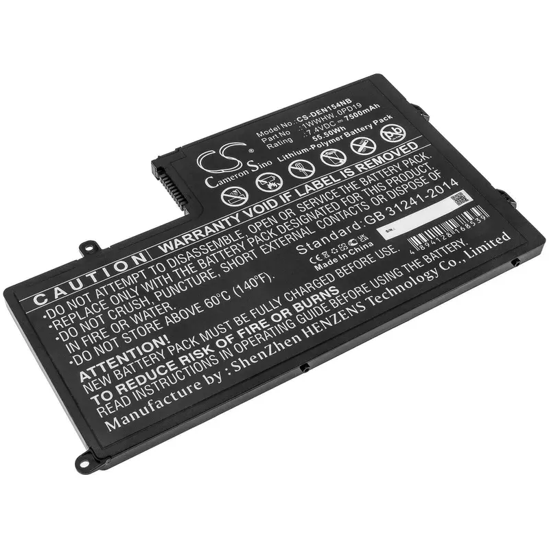 Dell Inspiron 14Md Series Laptop Battery – 7.4V, 7500Mah (55.5Wh) 1