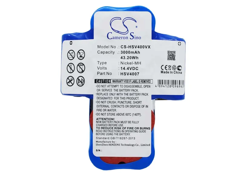 Hoover Hsv40/Hsv4007 Vacuum Cleaner Battery – 14.4V Ni-Mh, 3000Mah, 43.20Wh 1