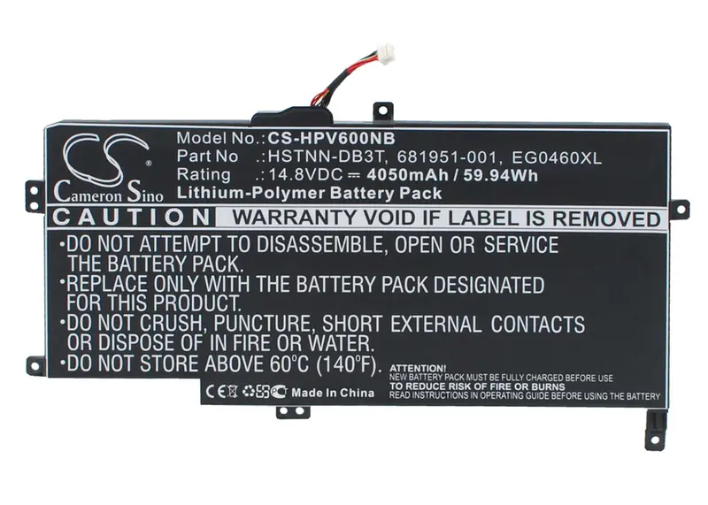 Hp Envy 6-1140Ca Sleekbook Battery – 14.8V Li-Ion, 4050Mah, 59.94Wh 1