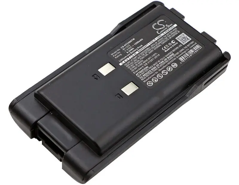Hyt Tc600/Tc-600 Two-Way Radio Battery – 7.4V Li-Ion, 1250Mah, 9.25Wh 1