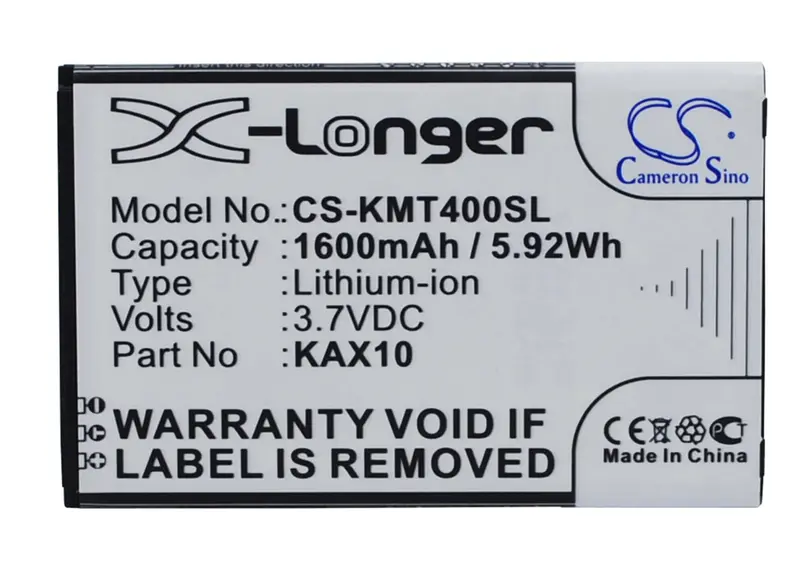 Kazam Kax10 Trooper X4.0 Smartphone Battery – 3.7V Li-Ion, 1600Mah, 5.92Wh 1