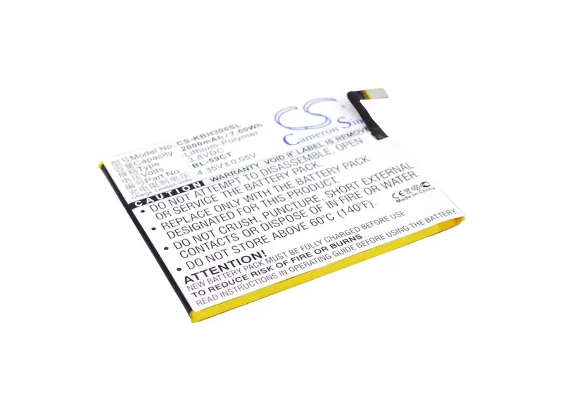 Koobee H3 Smartphone Battery – 3.8V Li-Polymer, 2000Mah, 7.6Wh (Bl-59Ct) 1