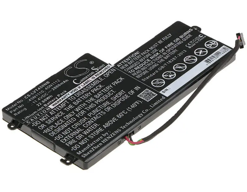 Lenovo Thinkpad T440/T450/K2450 Laptop Battery – 11.4V, 2000Mah, 22.80Wh, Black Design 1