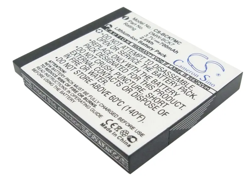 Panasonic Lumix Dmc-Fs14/Fp77 Camera Battery – 3.7V Li-Ion, 700Mah, 2.59Wh 1