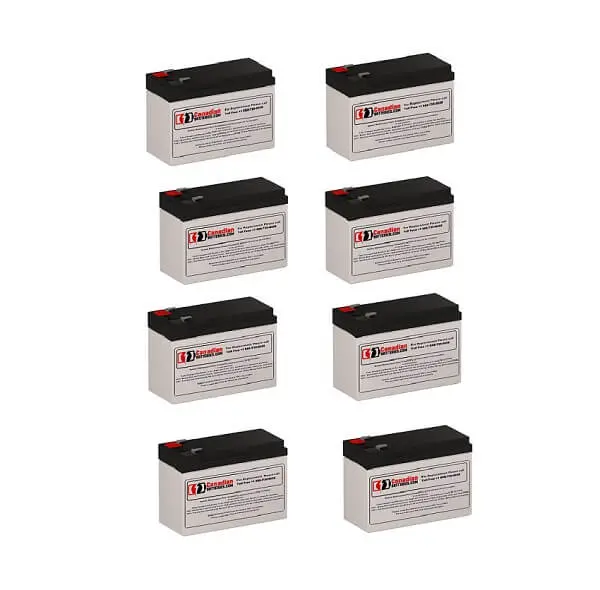 Powerware 05147148-6591 Ups Replacement Pack: 8 × 12V 7Ah Sealed Lead-Acid Batteries (84Wh Total) 1