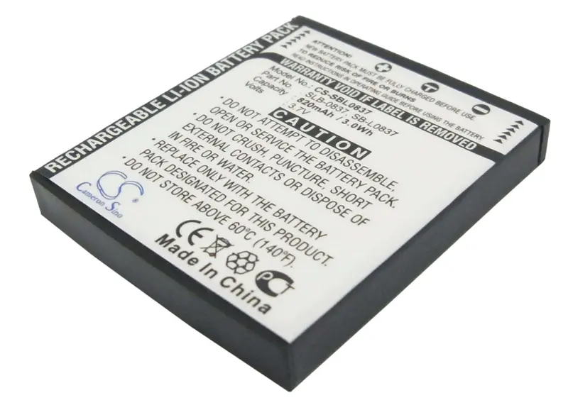 Samsung Digimax I5/I50 Camera Battery – 3.7V Li-Ion, 820Mah, 3.03Wh 1