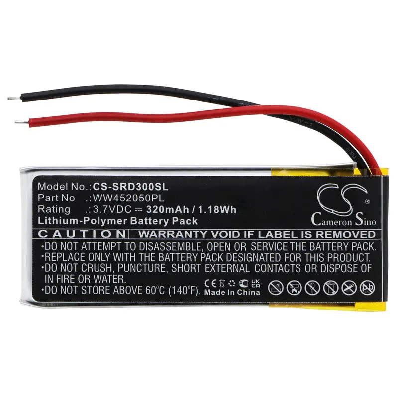 Scala Rider Q1/Q3 Motorcycle Headset Battery – 3.7V Li-Polymer, 320Mah, 1.18Wh (Ww452050Pl) 1