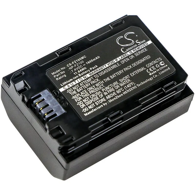 Sony Alpha A7 Iii / A7R Iii Camera Battery – 7.4V Li-Ion, 1600Mah, Bc-Qz1 Compatible (11.84Wh) 1