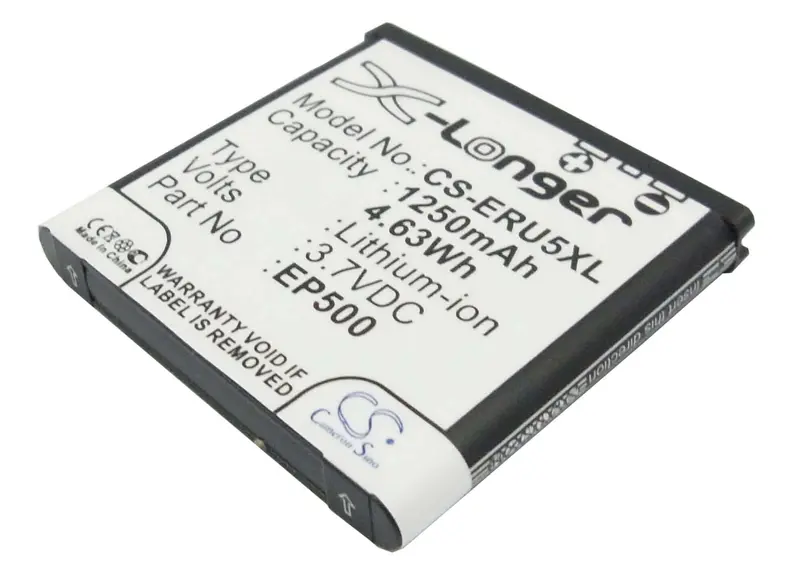 Sony Ericsson U5I Vivaz Replacement Battery – 3.7V, 1250Mah Lithium-Ion (4.63Wh) 1