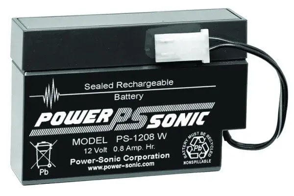 Starlight Sa12-0.8 Replacement Battery – 12V 0.8Ah Sla With Wire Lead (Wl) Terminals 1