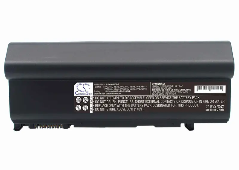 Toshiba Dynabook Tx & Tecra A9/S3-120 Laptop Battery – 10.8V, 8800Mah, 95.04Wh 1