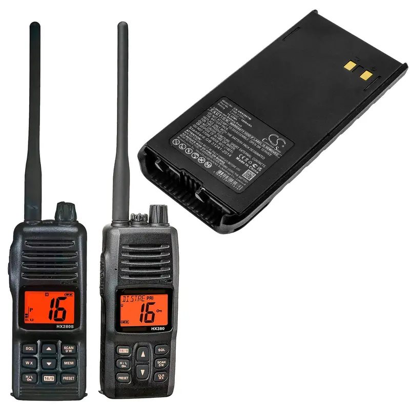 Vertex Standard & Yaesu Two-Way Radio Battery – 7.4V Li-Ion, 1800Mah, 13.32Wh For Fnb-V105Li, Hx280, Hx280E 1